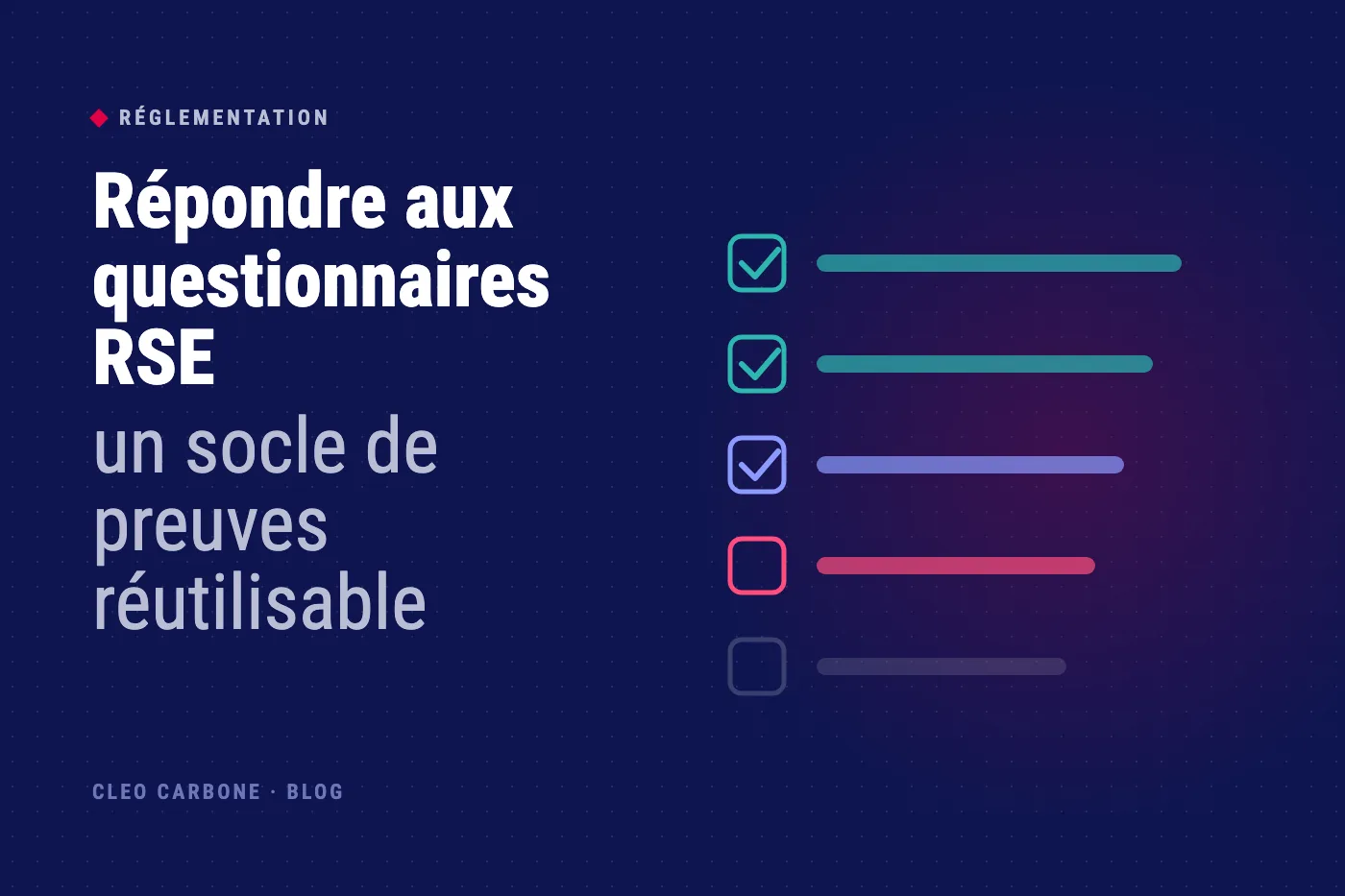 Illustration : Répondre aux questionnaires RSE, un socle de preuves réutilisable