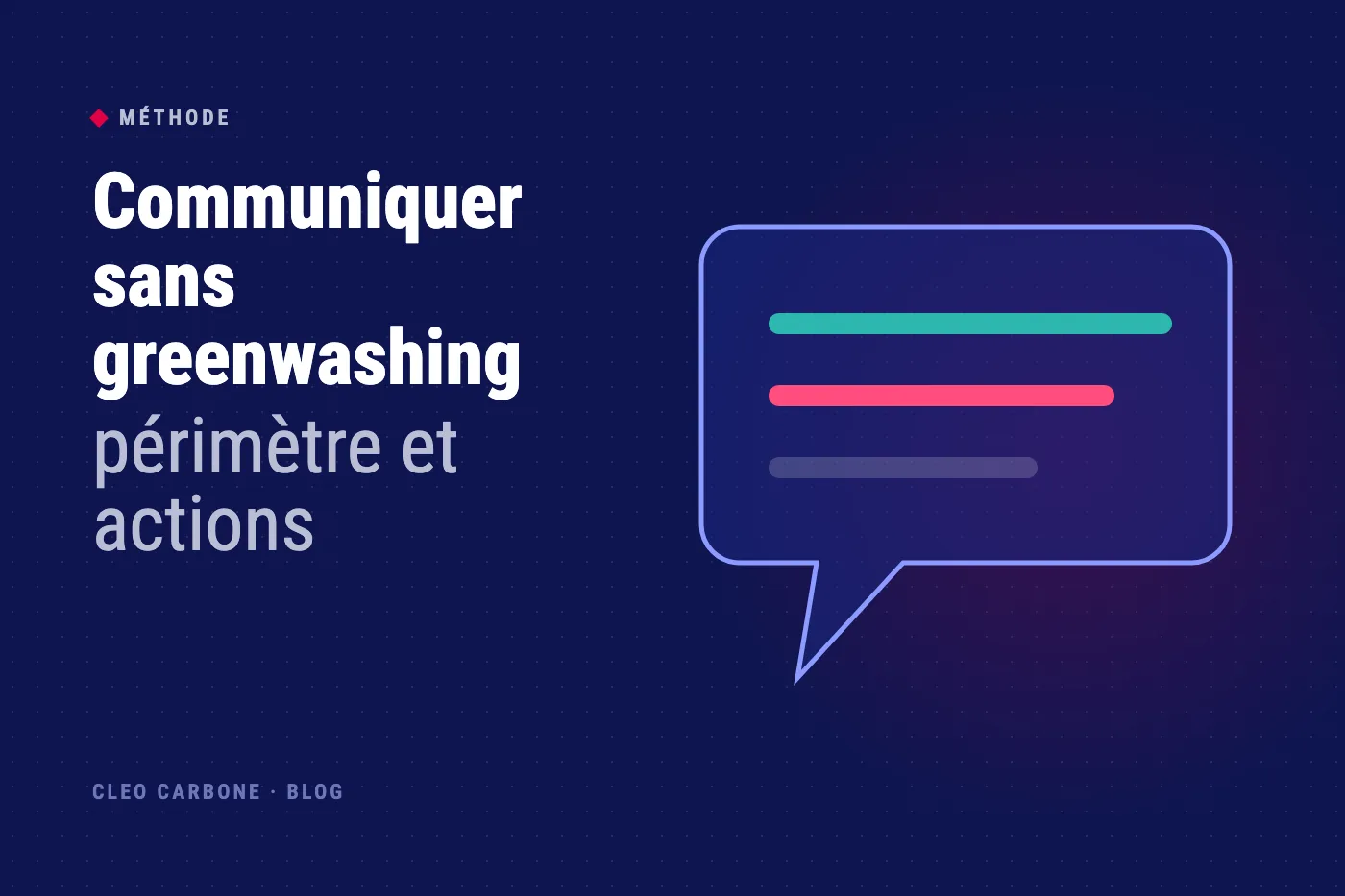 Illustration : Communiquer sans greenwashing, périmètre et actions